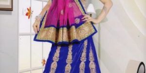 Party Wear Net Lehenga