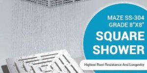 MAZE SHOWER RECTANGLE 4''X6''