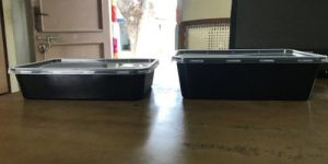 Plastic Rectangle Biryani Packing Container