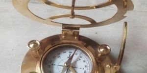 Brass Circular Type Sundial Compass