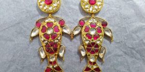 Kundan Meena Earring