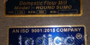 Aluminium Diamond Cut Name Plate