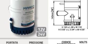 Bilge pump 1500 GPH 12V & 24V