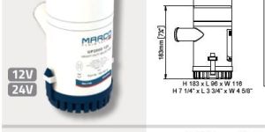 Bilge pump 2000 GPH 12V & 24V