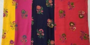 Flower Printed Nighty Fabric