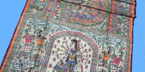 Tussar Silk Madhubani Saree