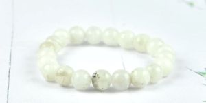 Rainbow Moonstone Beaded Bracelet