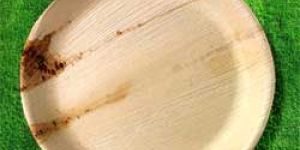 Round Palm Leaf Plate