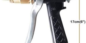 Brass Hose Nozzle Adjustable Water Spray Gun with Clamp