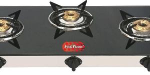 Glass Top 3 Burner Tpr Jumbo Gas Stove