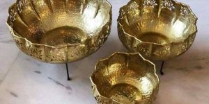 Brass Lotus Bowl