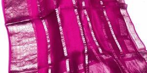 Banarasi Dyeable Kora Organza Silk Sarees
