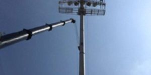 Powder Coated Stadium Light Poles