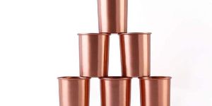 Plain Copper Glass Matt