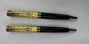 Half Gold with Black Body Metal Ball Pen