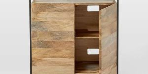 Wooden & Iron Side Table