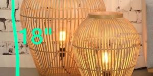 Bamboo Cane Hanging Light