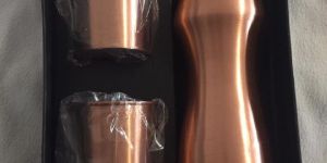 Plain Copper Bottle Set