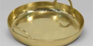 Round Meta Tray Gold Plated