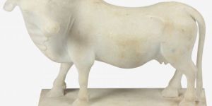 Marble Cow Statue