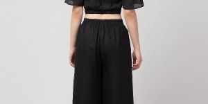 Stylish Solid Top and Plazzo Co-ords Set for women