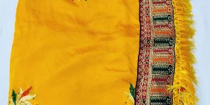 Heavy Embroidered Silk Saree