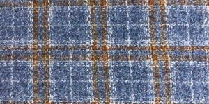 Checked Woolen Tweed Fabric