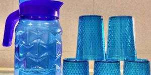 Plastic Jug Glass Set