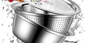 3 in 1 Multipurpose Stainless Steel Bowl