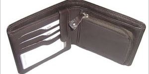 Mens Two Fold Leather Wallets