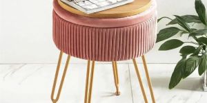 18 Tall Metal Vanity Stool
