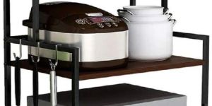 2-TIER MICROWAVE OVEN RACK STAND FOR KITCHEN RACK