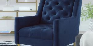 29.5 Wide Tufted Velvet Wingback Chair