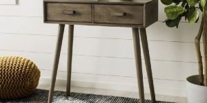 Solid Wooden Console Table with Essential 2 Drawer Storage Space