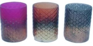 Circular Glass Candle Holder