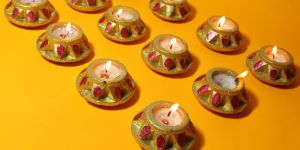 Terracotta Wax Filled Matki Phool Handi