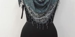 V Shape Women Scarf Cotton Mix