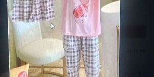3 Pcs Summer Cartoon Print Women Nightsuit