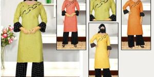Hand Work Kurti Palazzo Set