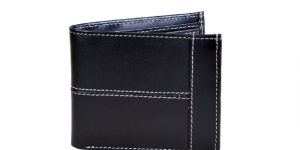 Mens Black Leather Wallet