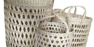Straw Handled Basket