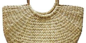 Straw Semi Circle Bags