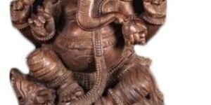 Wooden Ganesha Statue
