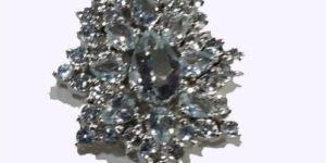 Silver Zircon Stone Pendant