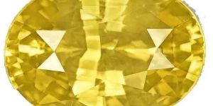 Yellow Oval Sapphire