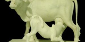 Marble Cow Statue