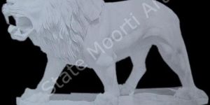 Marble Lion Statue