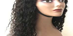5x5 Natural Curly Closure Human Hair Wig
