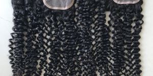 Kinky Human Hair Lace Closure