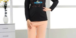 Girl's Full Sleeve T-shirt & Pajama Night Dress